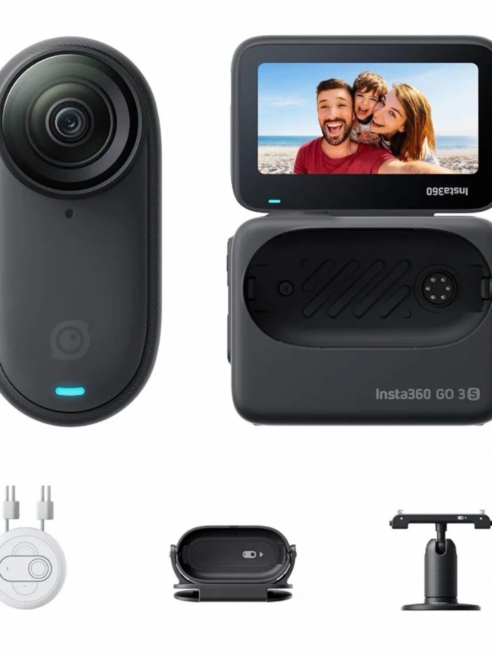 Insta360 GO 3S Compact Action Vlogging Camera - Black